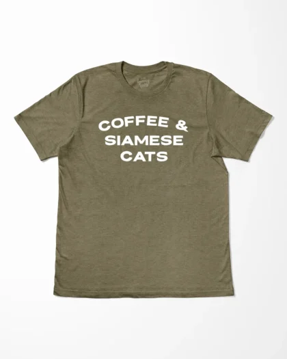 Coffee & Siamese Cats T-Shirt